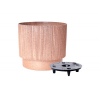 Вазон "Осло" зі вставкою d16см. (карамель WOOD)