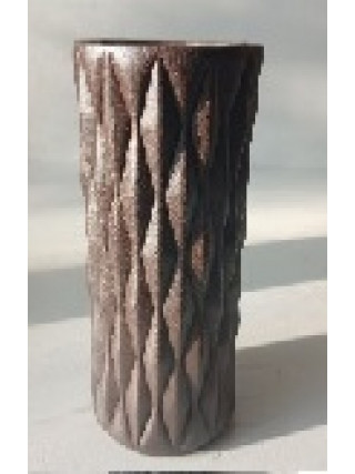 Ваза керамічна Кераміст кашемір 200 мм графіт шоколад з блисківками