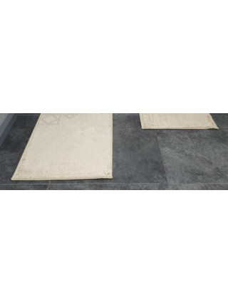 Набір килимків для ванних кімнат поліпропіленовий ТМ Dariana Smile 50*80+50*40 з вирізом бежевий ромб