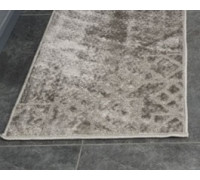 Набір килимків для ванних кімнат поліпропіленовий ТМ Dariana Smile 50*80+50*40 з вирізом світло-сірий ромб