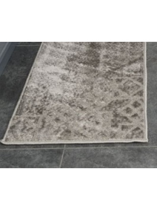 Набір килимків для ванних кімнат поліпропіленовий ТМ Dariana Smile 50*80+50*40 з вирізом світло-сірий ромб