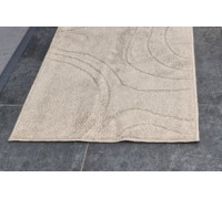 Набір килимків для ванних кімнат тафтинговий Dariana Joy 57*100+57*50 з вирізом бежевий геометрія