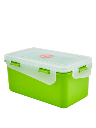 Контейнер універсальний "Фієста" (прямокутний) 0,65 л. (оливковий/прозорий)