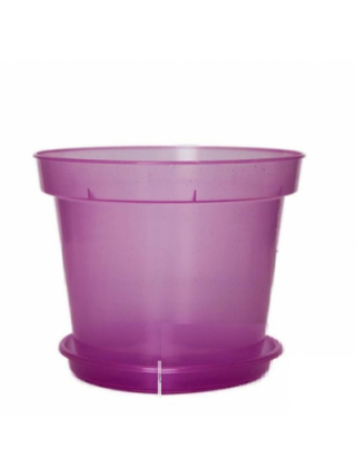 Вазон для орхідей з піддоном 140 мм. (бузковий)