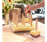 Форма скляна Borcam квадратна 28,7*28,7см, h-6,5см, v-4,1л (под.уп.)