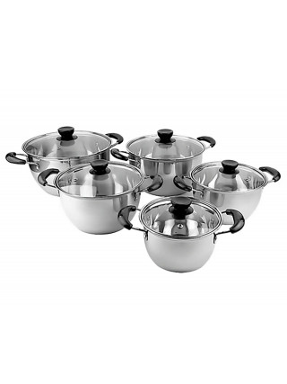 Набір каструль Ofenbach 10 пр.  (каструлі: 1 л., 1,5 л., 2 л., 3 л. 4 л.,) 