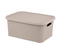 Корзина для побутових речей Elif Plastik "NOSTALGIA" 10л (кава з молоком)