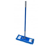 Швабра - полотер для підлоги, лапша Feniks Premium Lux БЛАКИТНИЙ товста ручка, телескопічна 