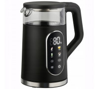 Чайник електричний Kamille 1,7 л., скло/пластик (чорний)