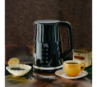 Чайник електричний Kamille 1,7 л., метал/пластик (чорний)