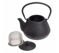 Чавунний чайник Kamille 600 мл, з металевим ситом та емальованим покриттям всередині.