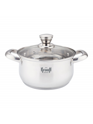 Каструля Krauff 1,7 л діаметр 16 см. зі скляною кришкою 