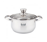 Каструля Krauff 3,4 л діаметр 20 см. зі скляною кришкою 