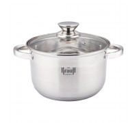 Каструля Krauff 1,7 л діаметр 16 см. зі скляною кришкою 