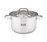 Каструля Krauff 1,7 л діаметр 16 см. зі скляною кришкою 