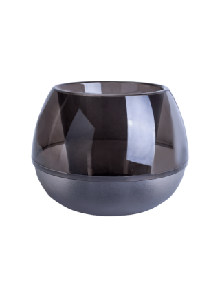 Вазон "Сфера" d14 (коричневий прозорий)