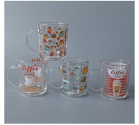 Кружка 220 мл S&T Кава мікс скляна