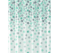 Шторка для ванної WERK Краплі дощу PEVA 180x180 (з кільцями)