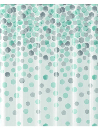 Шторка для ванної WERK Краплі дощу PEVA 180x180 (з кільцями)