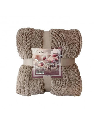 Плед VERSAILLES Коси Капучіно 200*220 см