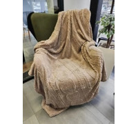 Плед VERSAILLES Коси Капучіно 150*200 см