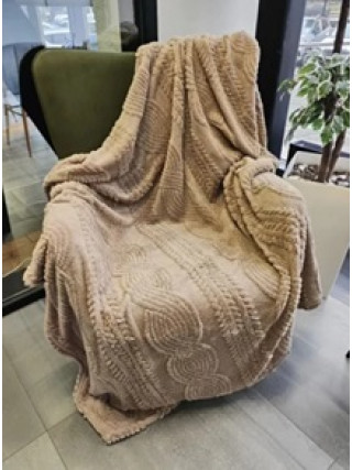 Плед VERSAILLES Коси Капучіно 150*200 см