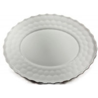 Блюдо овальне Vittora Blanco Lava 355 мм