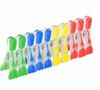 Набір прищіпок для білизни кольорових Тюльпан 12 шт.