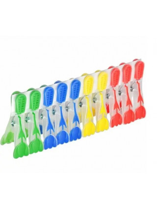 Набір прищіпок для білизни кольорових Тюльпан 12 шт.
