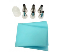 Мішок кондитерський з 6 металевими насадками Мікс