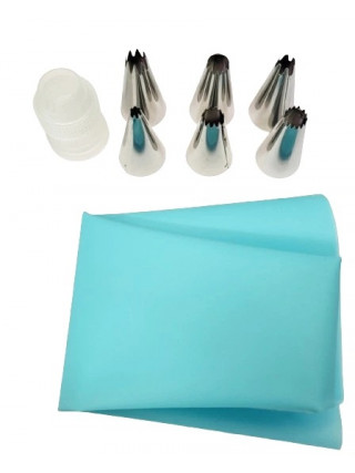 Мішок кондитерський з 6 металевими насадками Мікс