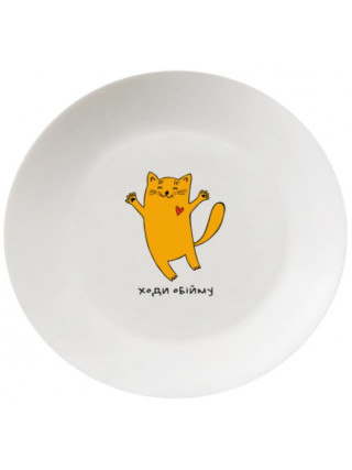 Тарілка Kvarta Ходи обійму 25 см. склокераміка + подарункова коробка