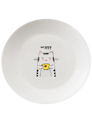 Тарілка Kvarta Муррр 25 см. склокераміка + подарункова коробка