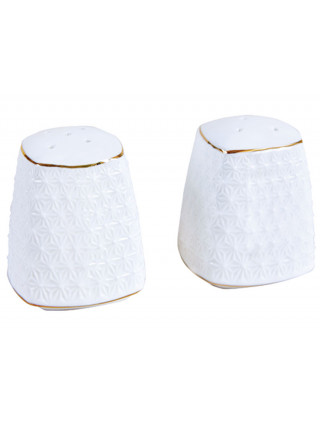 Набір для солі та перцю Interos ''Снігова королева'' квадратний, біла порцеляна