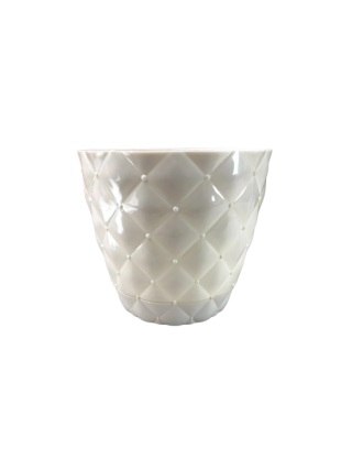 Вазон Elif Plastiс "Ромб" 11,5*10,5 см; 0,75 л. (білий)