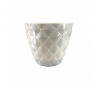 Вазон Elif Plastiс "Ромб" 17,5*16 см; 3 л. (білий)