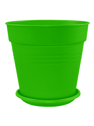 Вазон з підставкою "Глорія" 14,5*14 см. (світло-зелений)