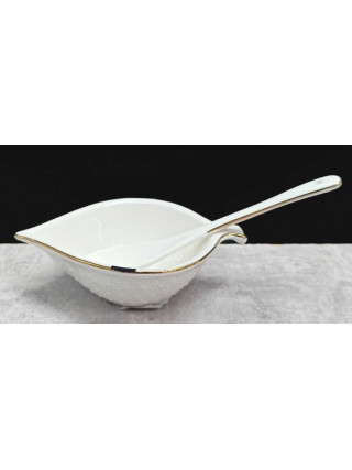 Соусниця-ікорниця Interos Снігова Королева з ложкою 10,8 см