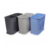 Підставка для столових приборів Plastic's Craft 16*8*13 см (графіт)