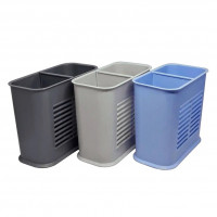 Підставка для столових приборів Plastic's Craft 16*8*13 см (графіт)