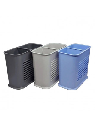 Підставка для столових приборів Plastic's Craft 16*8*13 см (графіт)