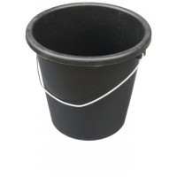 Відро господарське Plastic's Craft 10 л з металевою ручкою чорний 2 сорт