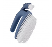 Щітка для миття 2 в 1 ARDESTO Solid 13х7см, пластик, блакитний
