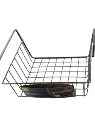 Полиця підвісна Ardesto 30х24х10см, метал, чорний