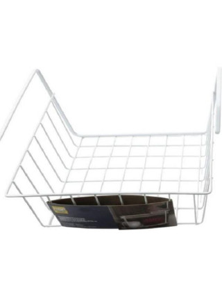 Полиця підвісна Ardesto 30*24*10см, метал, білий