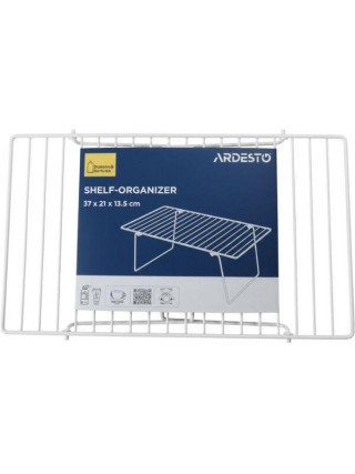 Полиця-органайзер Ardesto 37x21x13.5см, метал, білий
