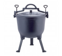 Казан чавунний емальований Kamille на ніжках 10 л