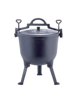 Казан чавунний емальований Kamille на ніжках 10 л