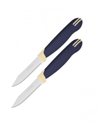 Набір ножів Tramontina Multicolor для овочів зубчатий 76 мм., 2 шт. на блістері