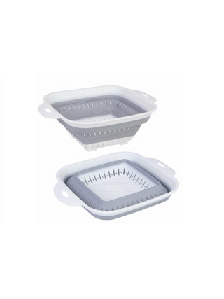 Друшляк силіконовий Akay Plastik, 27*22*9 см. складний квадратний